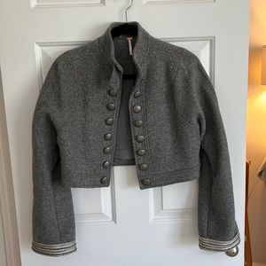 Free People Cropped Jacket, Size Small